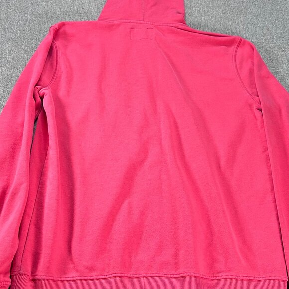 Guess LA Hooded Sweatshirt Men's Medium Pink-ish Red Logo Preppy Casual - Picture 7 of 11